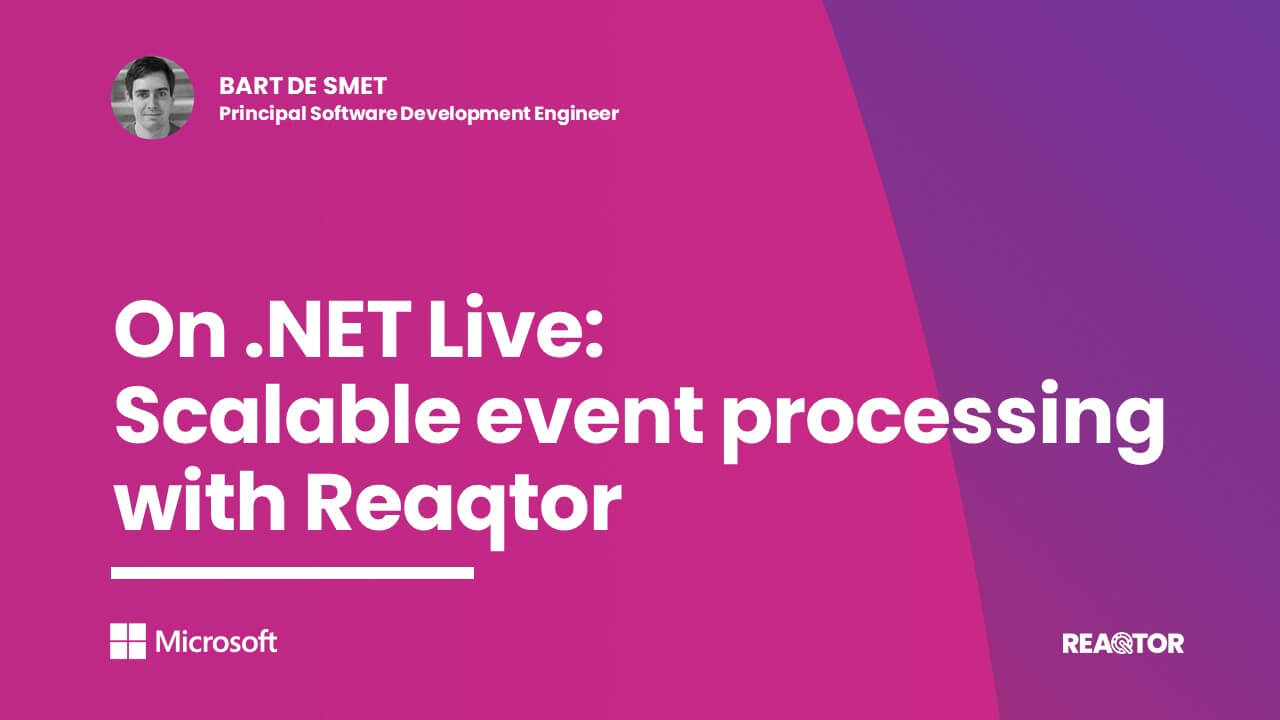 On .NET Live - Scalable event processing with Reaqtor